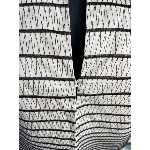 Talbots Cream Brown Embroidered Blazer Jacket Sze 10P Career Office Professional - Picture 4 of 9